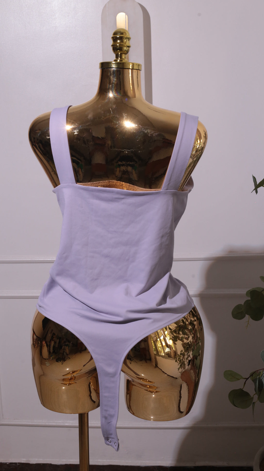 Light Purple Square Neck Bodysuit