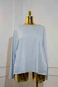Light Sky Blue Long-Sleeve Top