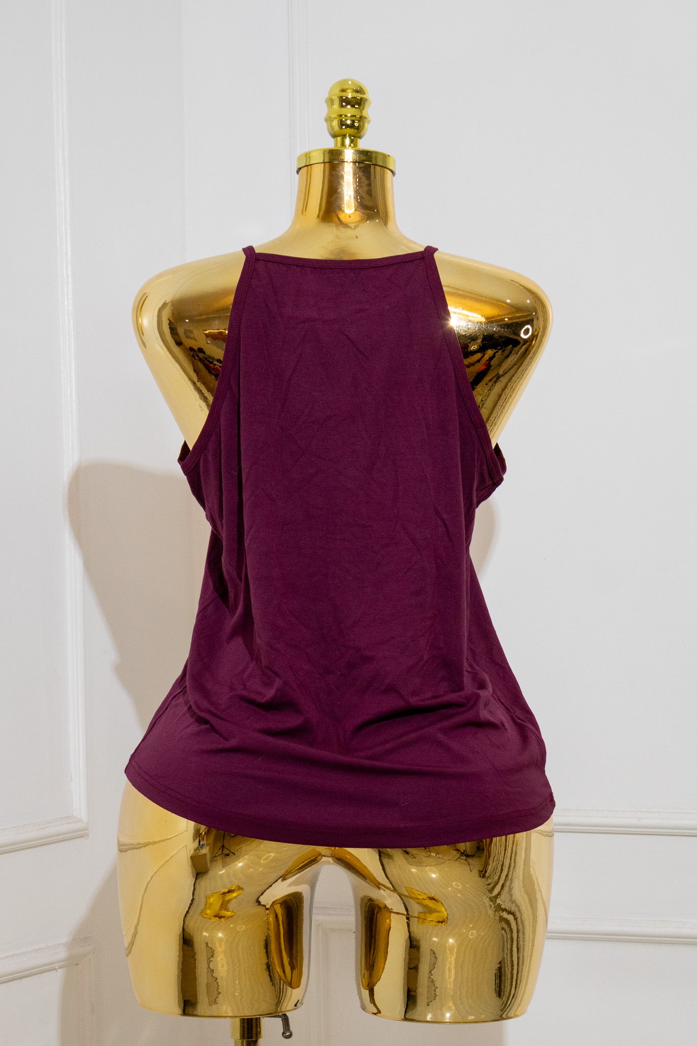 Maroon Halter Crop Top