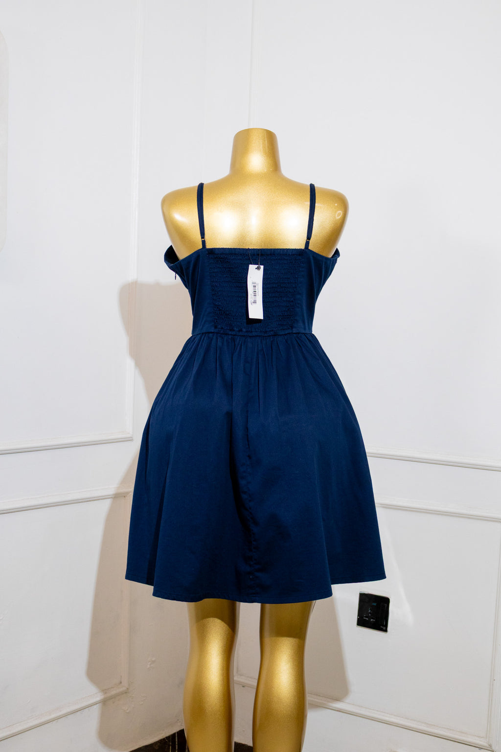 Navy Babydoll Dress