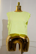 Neon Green Cropped Top