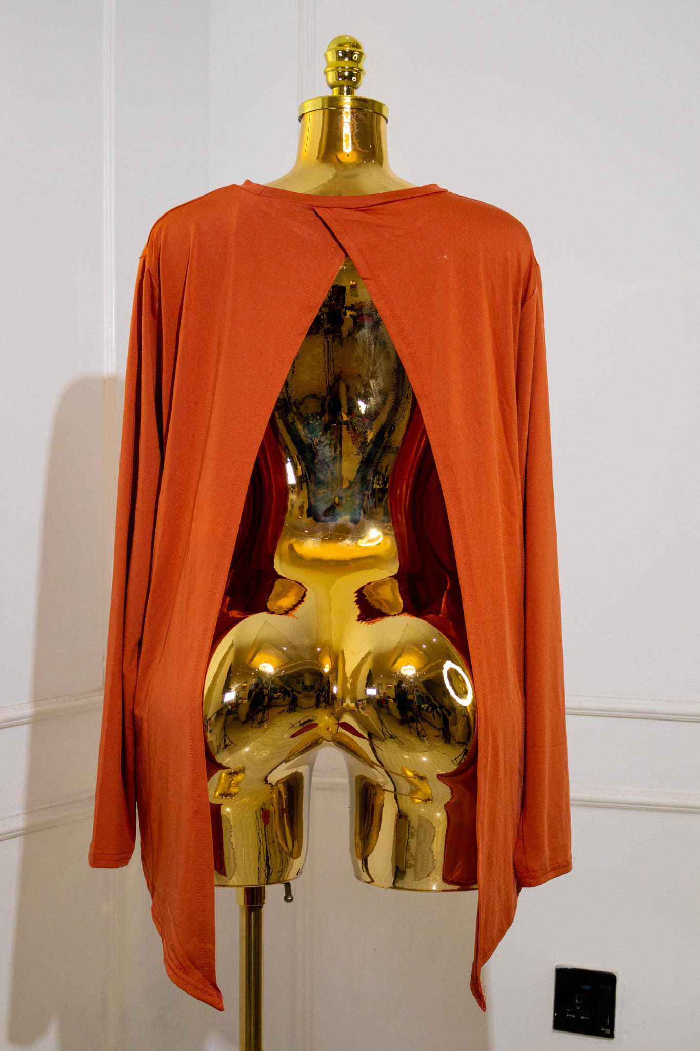 Orange Long-Sleeve Top
