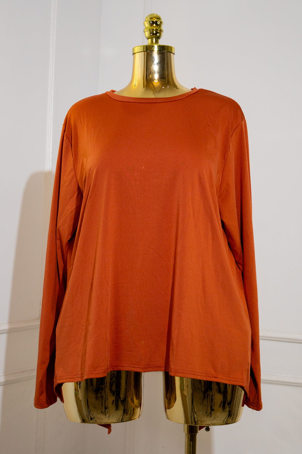 Orange Long-Sleeve Top