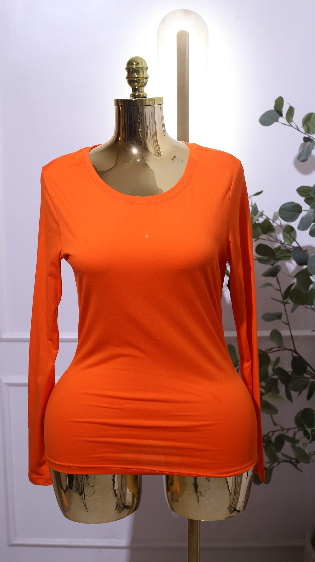 Orange Long-Sleeve Top