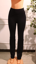 Pair Of Black High-Rise Leggings, Possibly From The Lululemon Align Collection