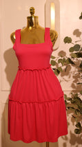 Pink Strappy Mini Dress – Medium