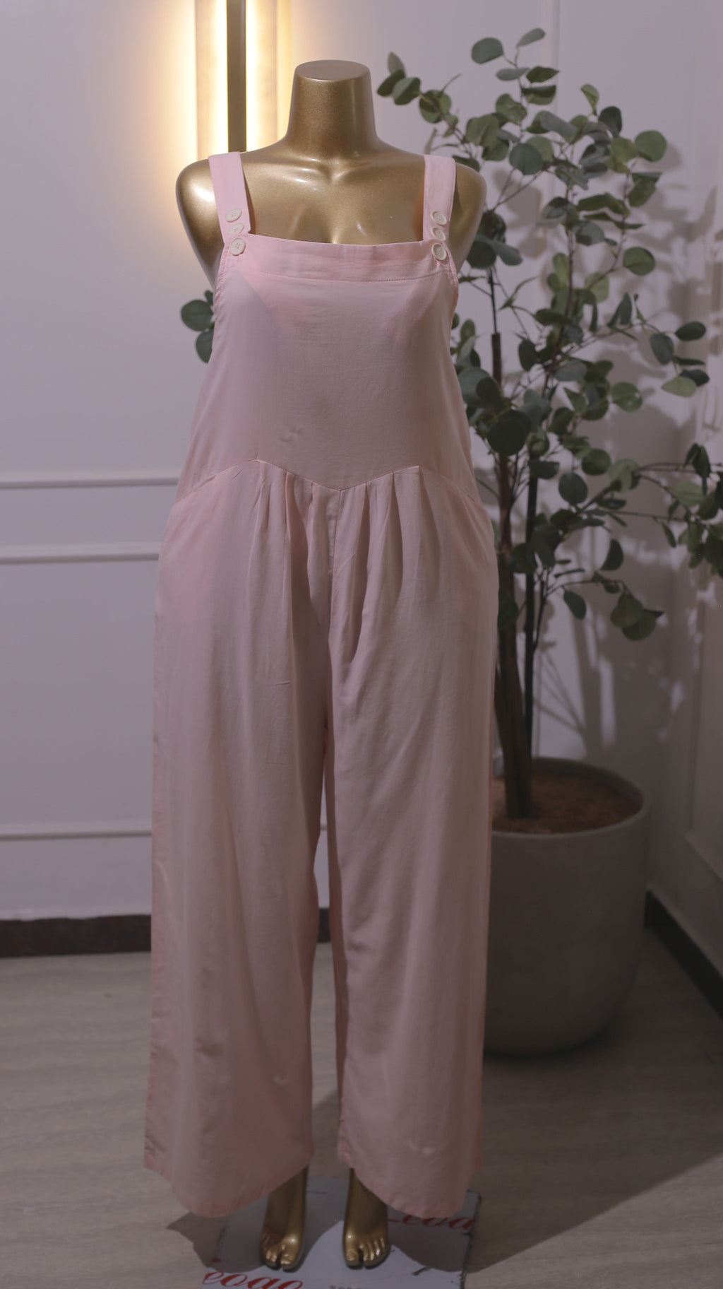 Pink Wide-Leg Jumpsuit