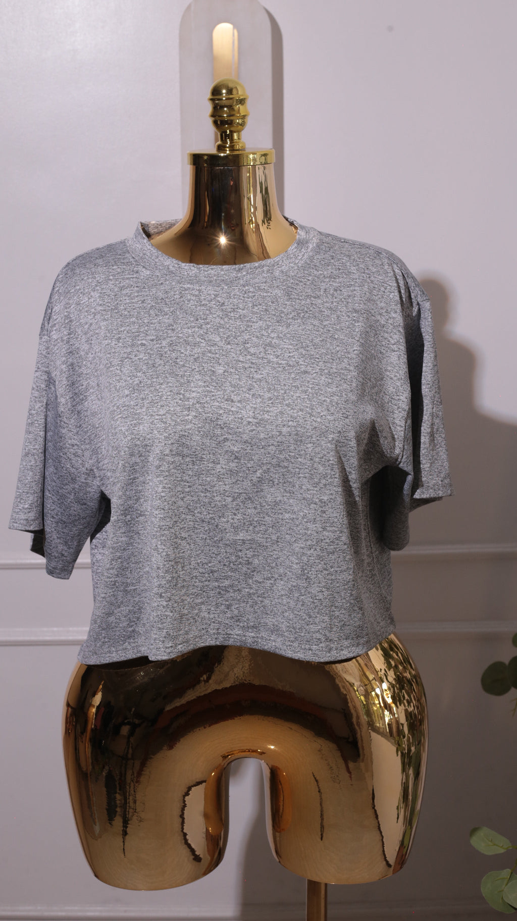 Plain Gray Short-sleeve T-shirt