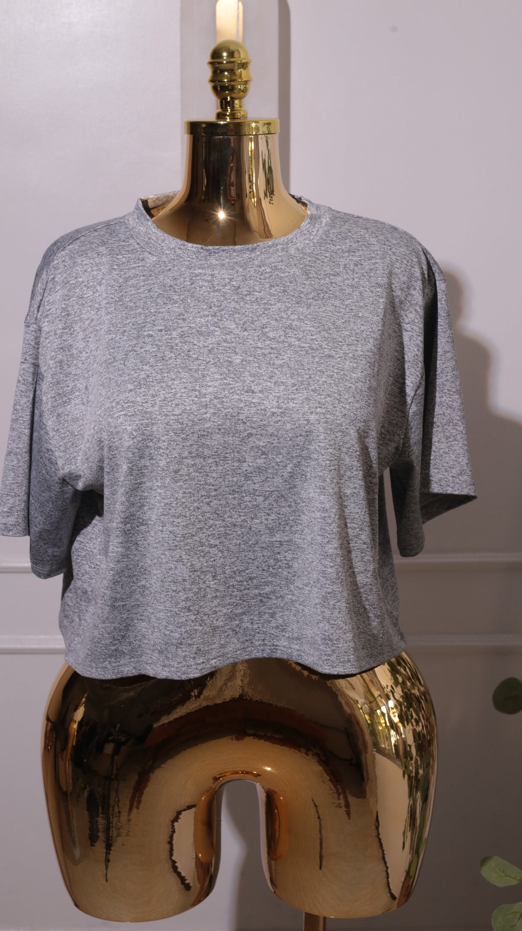 Plain Gray Short-sleeve T-shirt