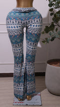Printed Boho Flared Leggings