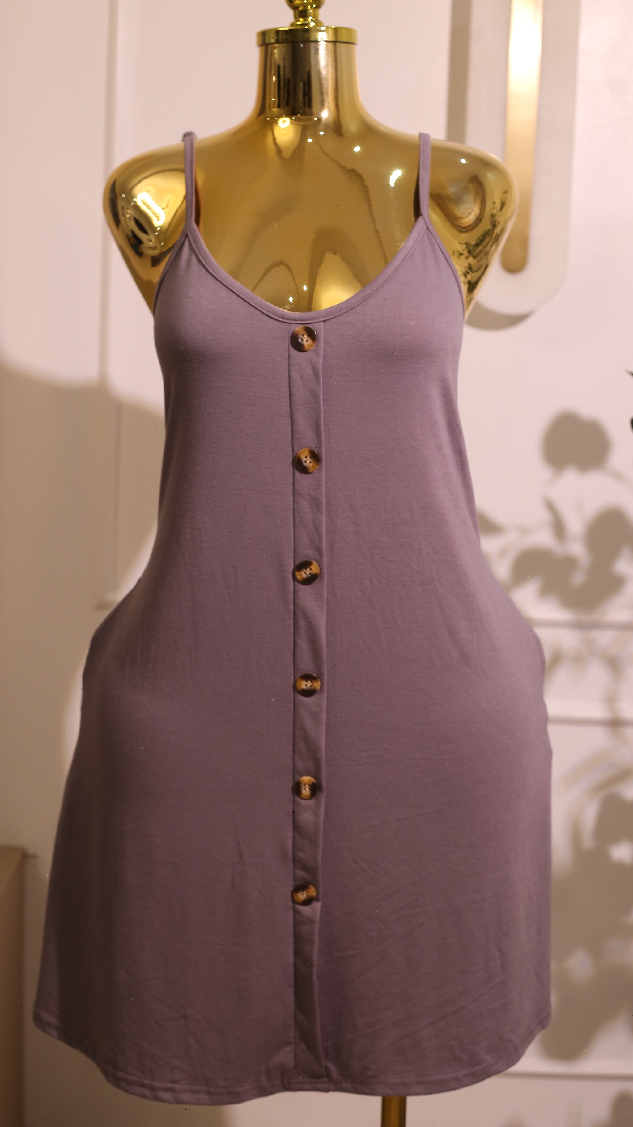 Purple Spaghetti Strap Sundress