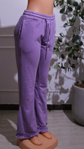 Purple Wide-Leg Pants