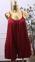Red Sleeveless Cami Nightgown Or Sleep Dress