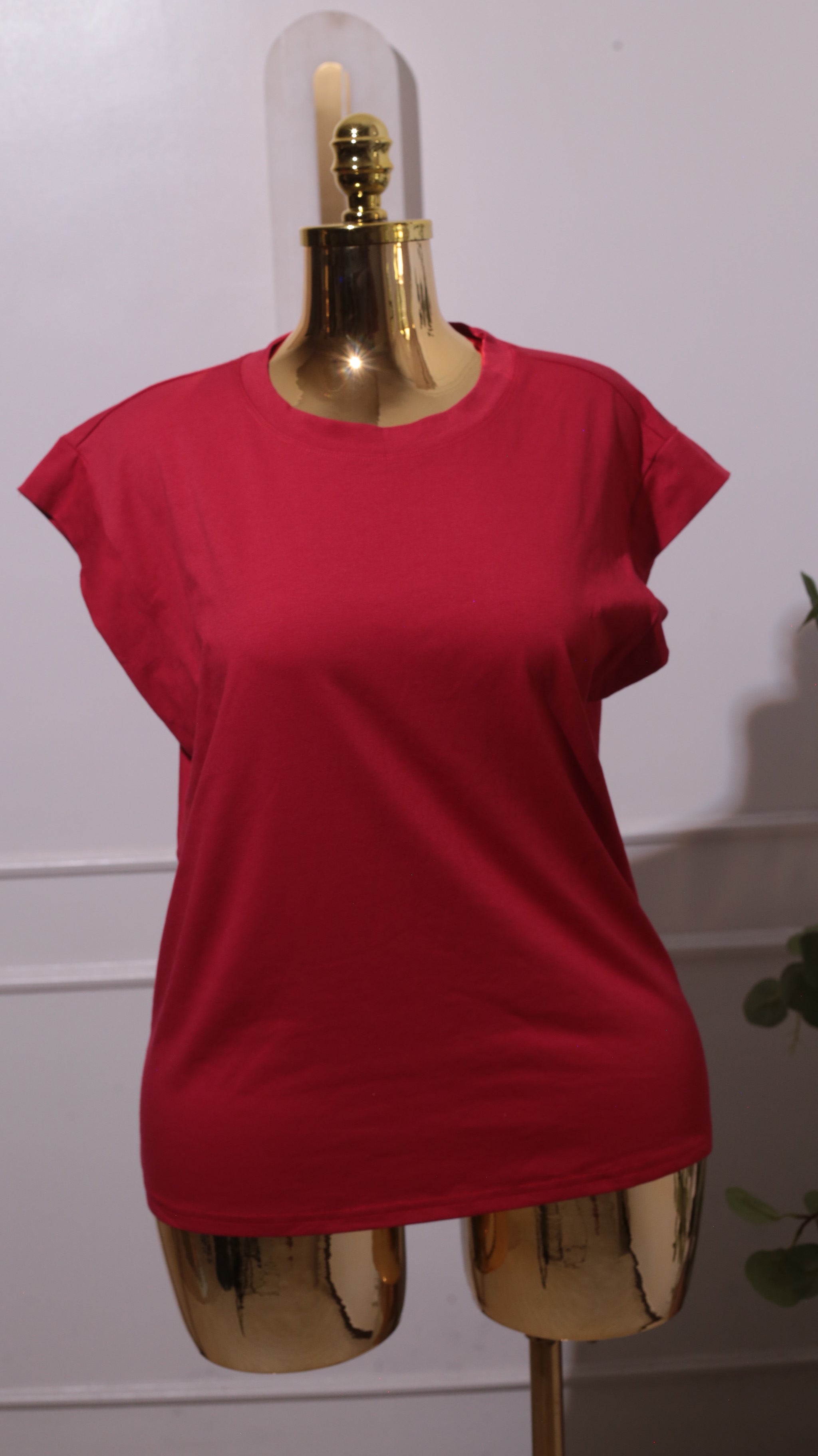 Red Sleeveless Shirt