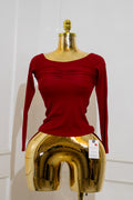 Red Sweetheart Knot Crop Top