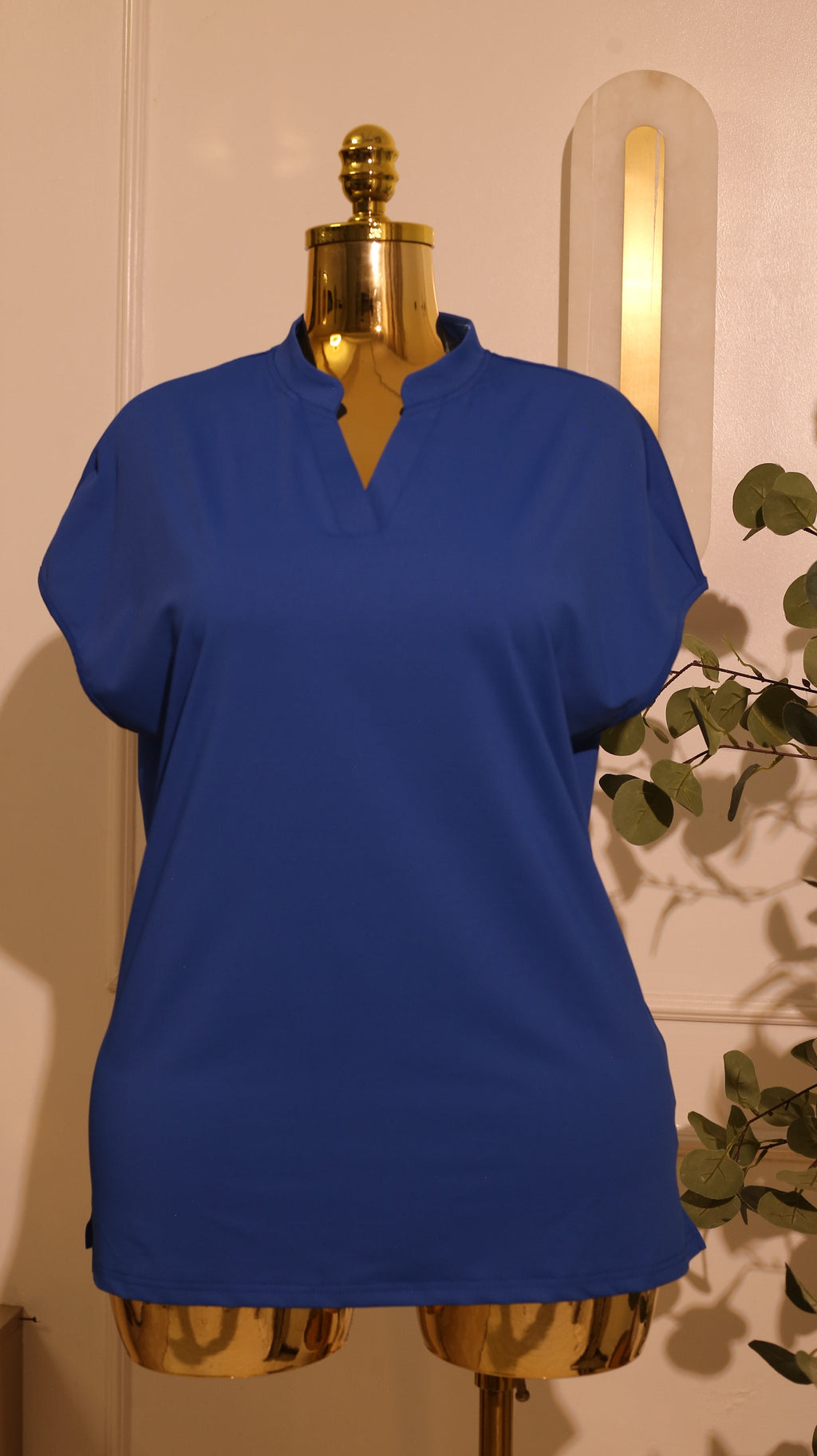 Royal Blue Figs Rafaela Oversized Scrub Top