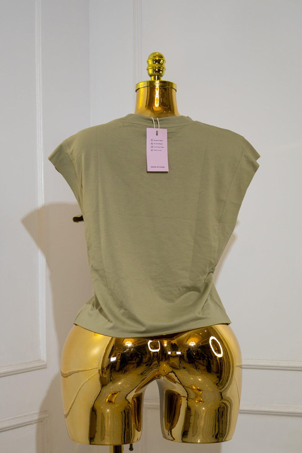 Sage Green Sleeveless Tank Top