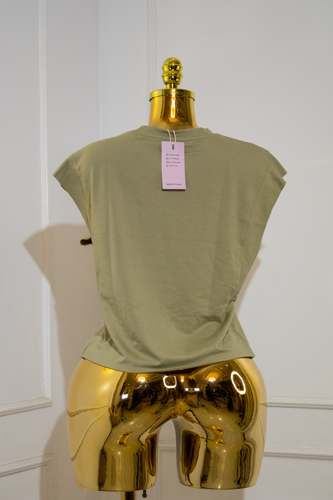 Sage Green Sleeveless Tank Top