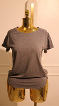 Swiftly Tech Short Sleeve Shirt In A Tetra Stripe Grey Pattern