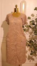 Floral Tan Labor & Delivery Gown – Large