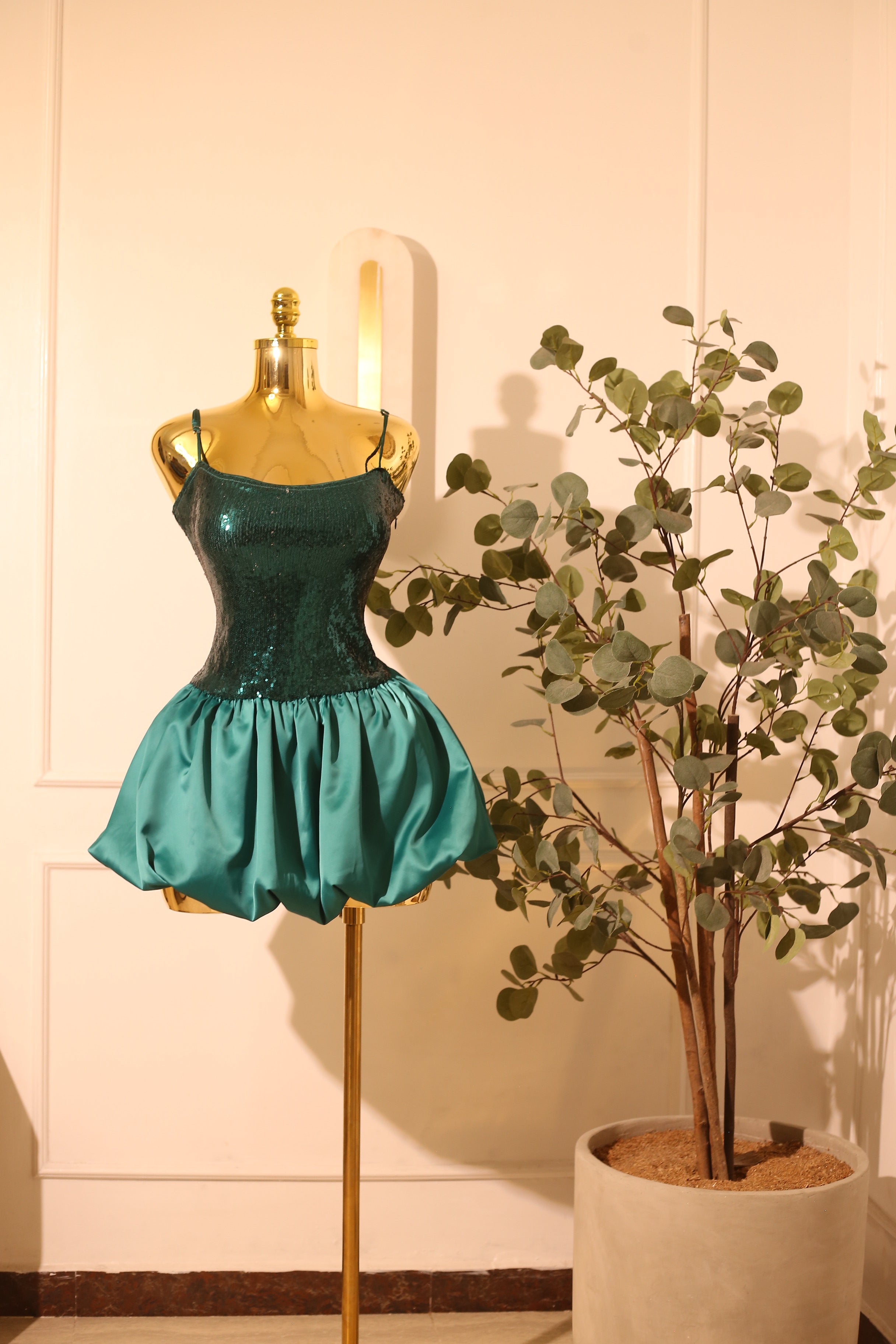 Teal Sequin Ballet Tutu Dress (Medium)
