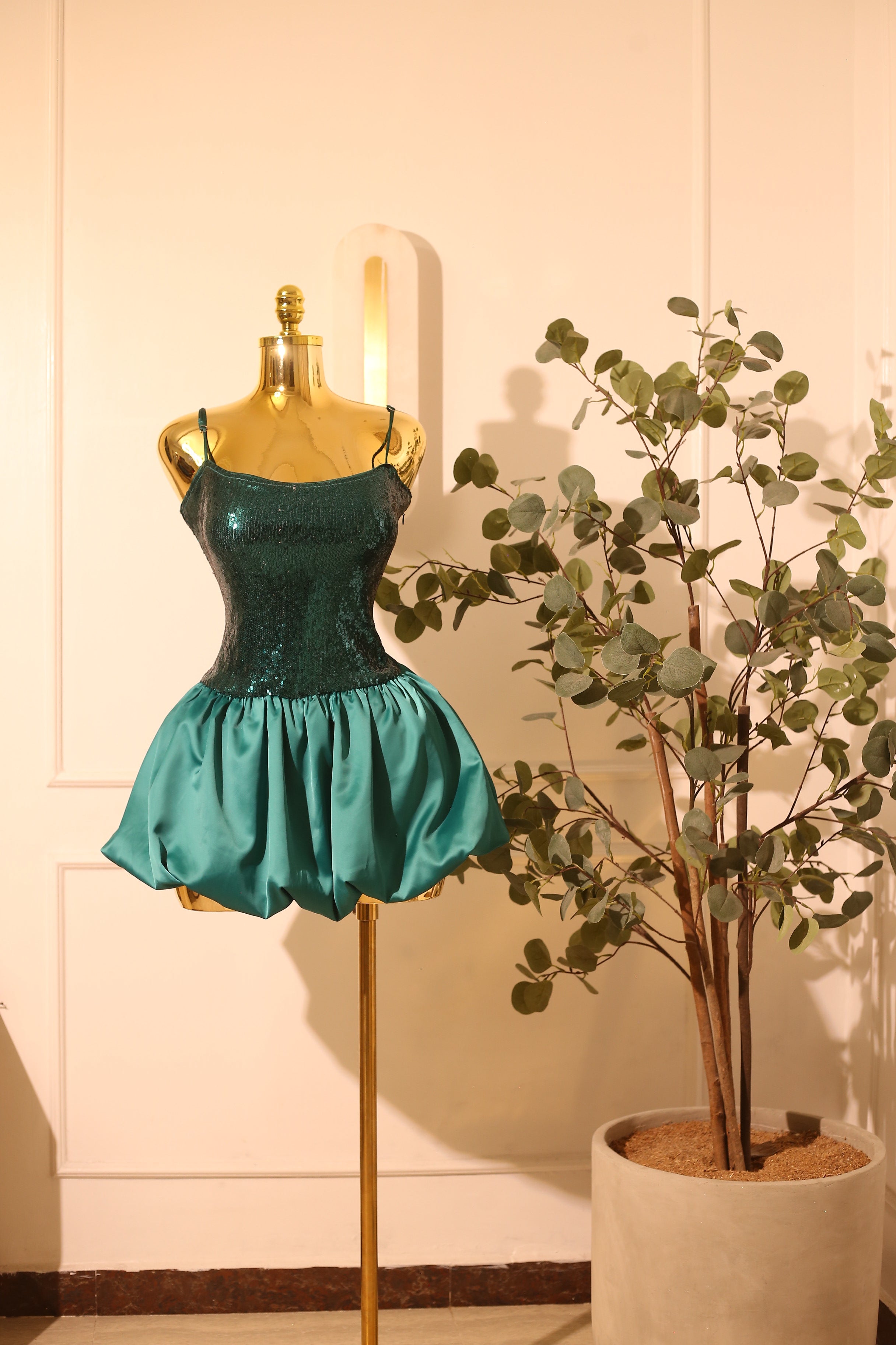 Teal Sequin Ballet Tutu Dress (Medium)