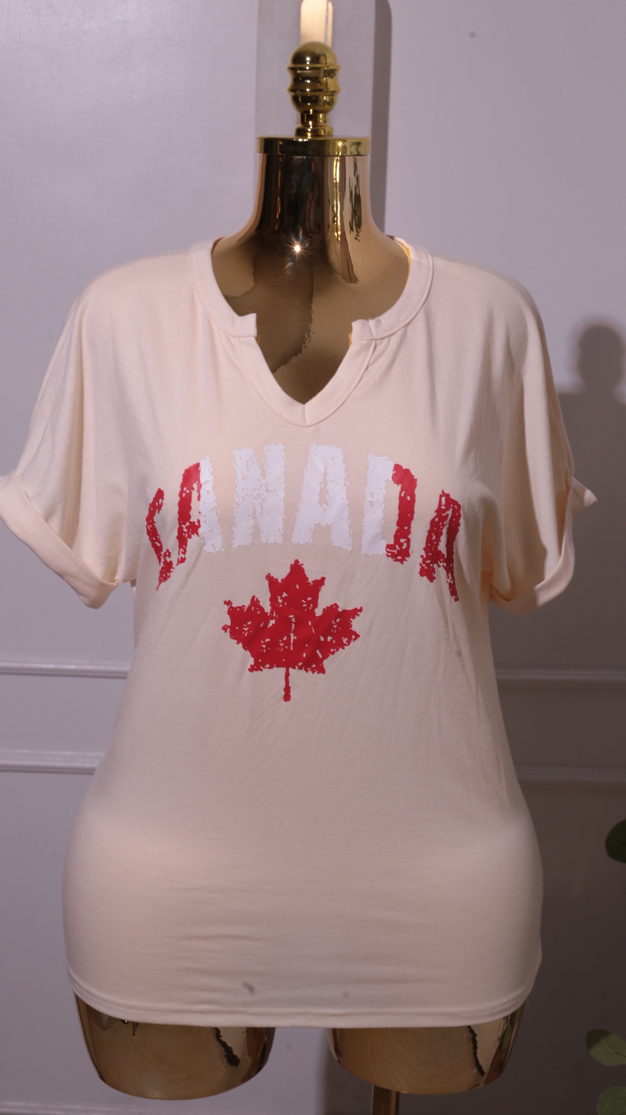 beige Canada Graphic T-Shirt