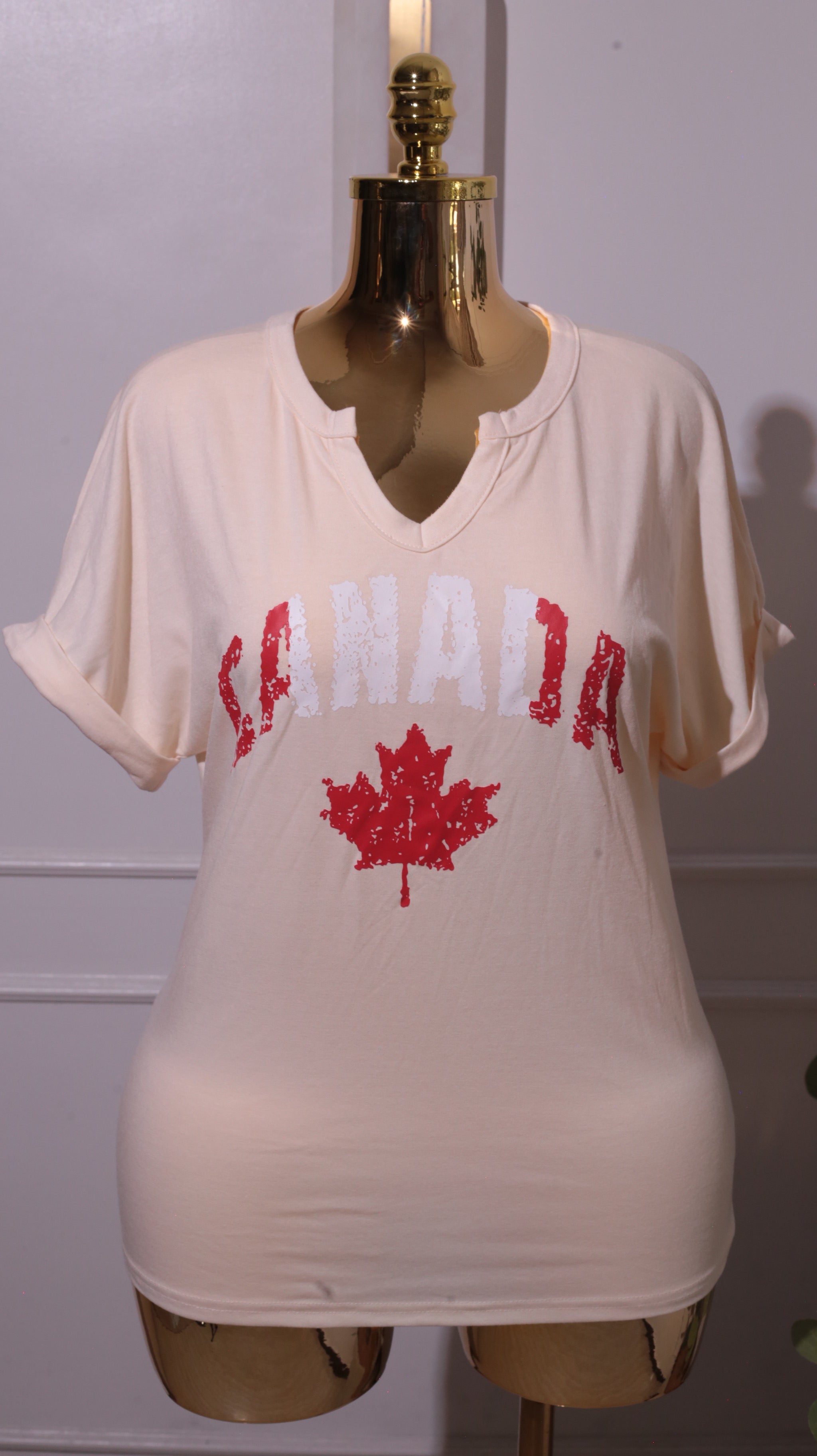 beige Canada Graphic T-Shirt