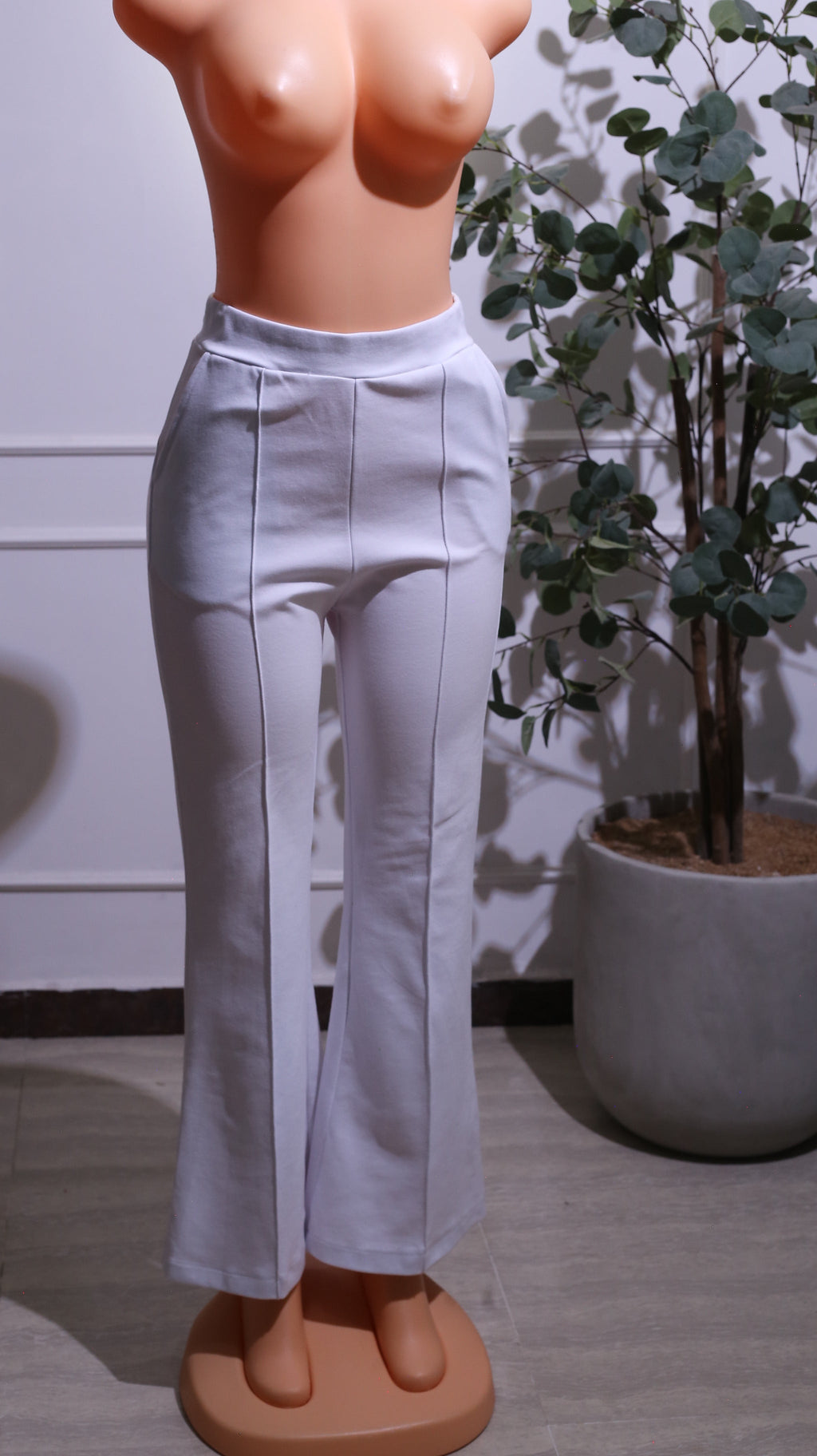 White flare Pants