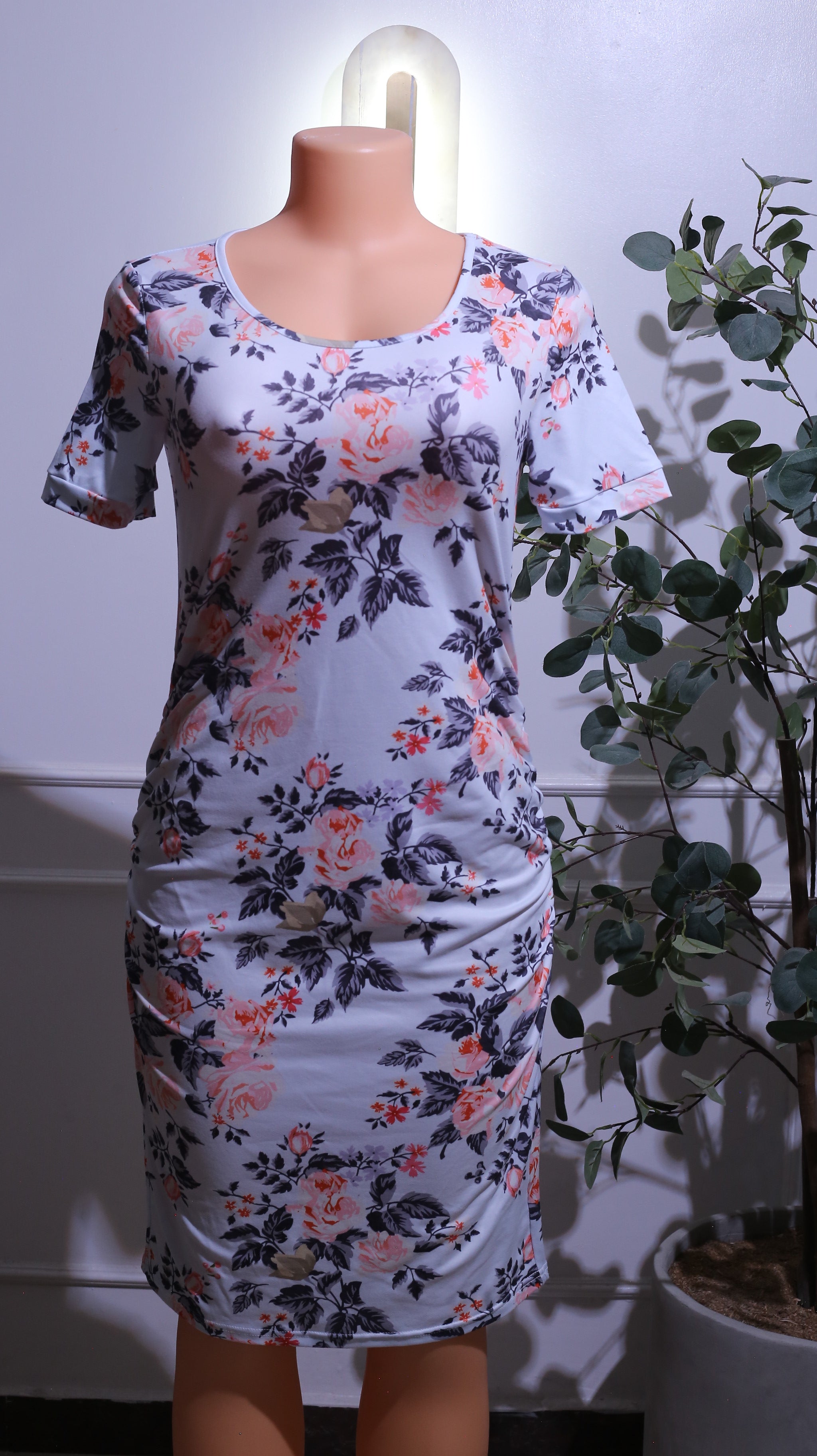 White Floral Dress