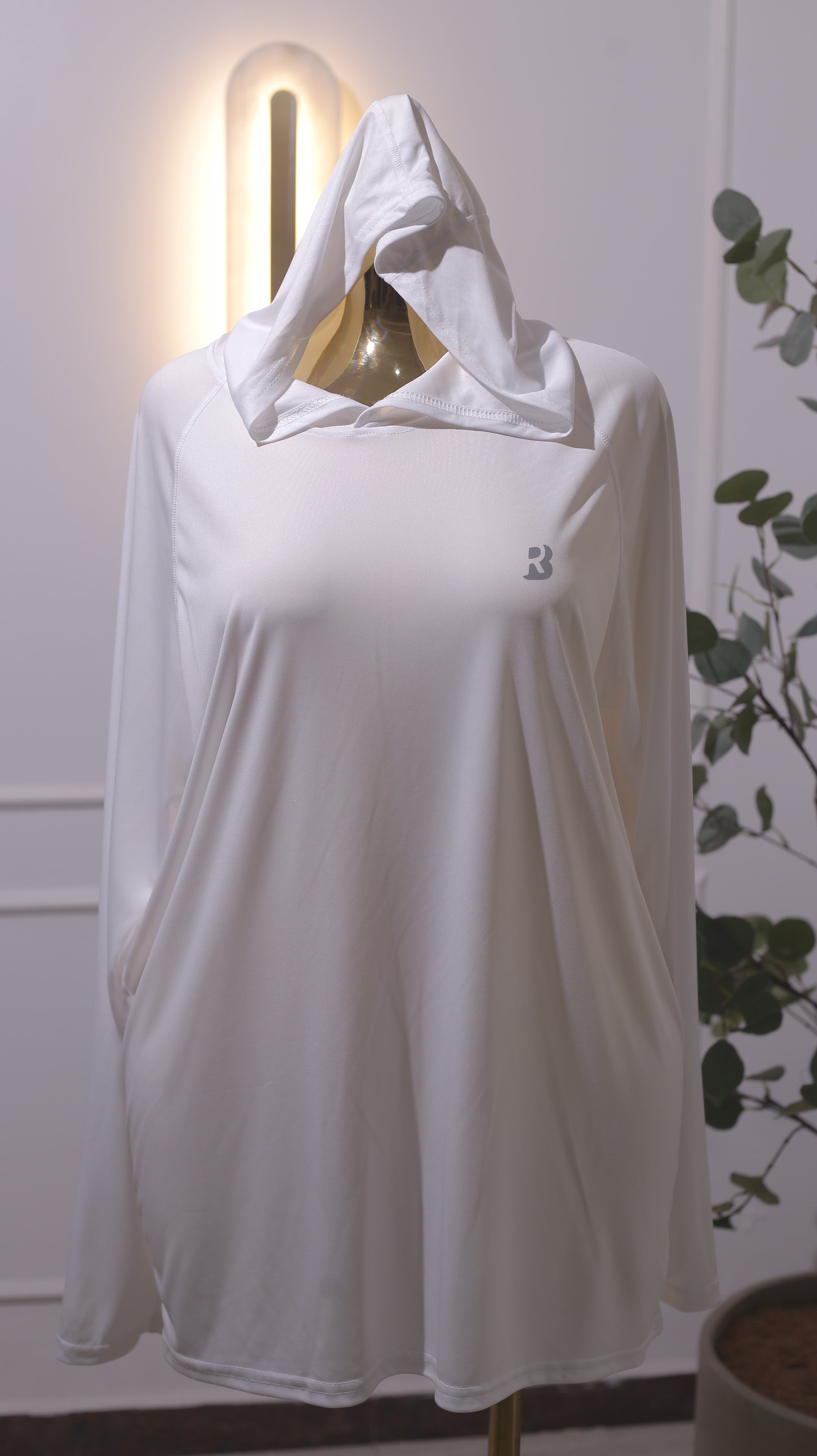 White Hooded Top