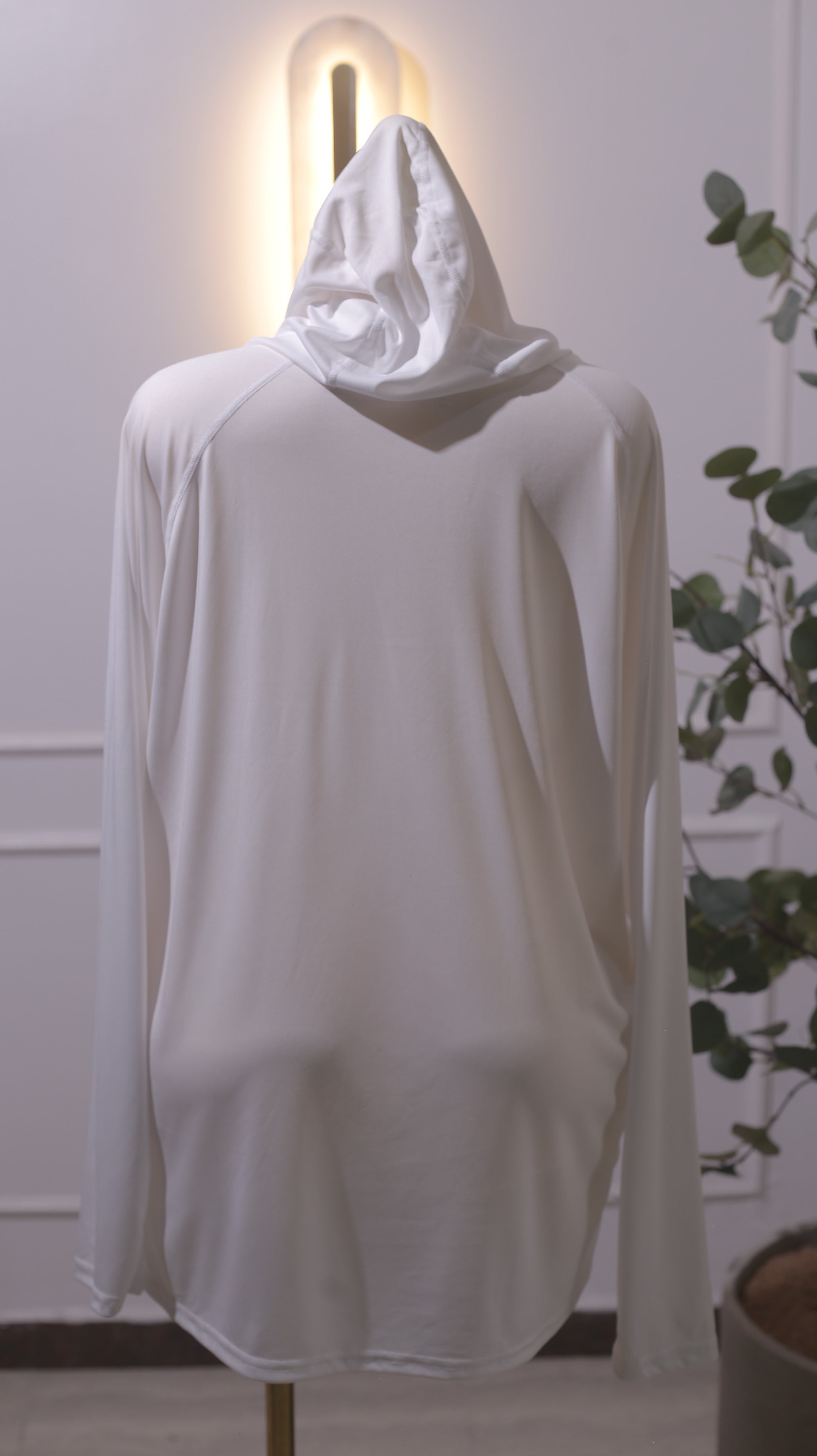 White Hooded Top