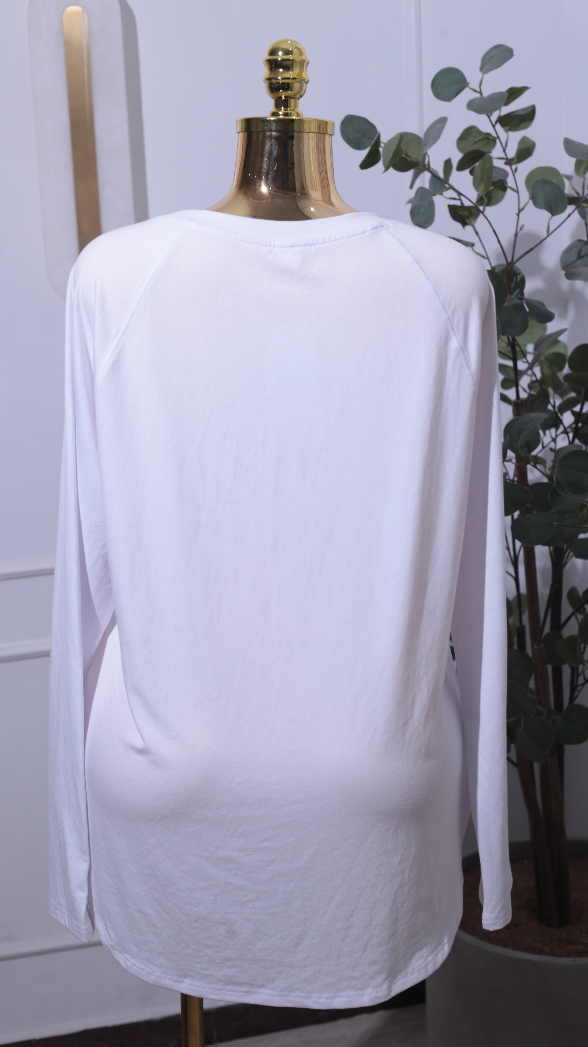 White Long-Sleeve Tee