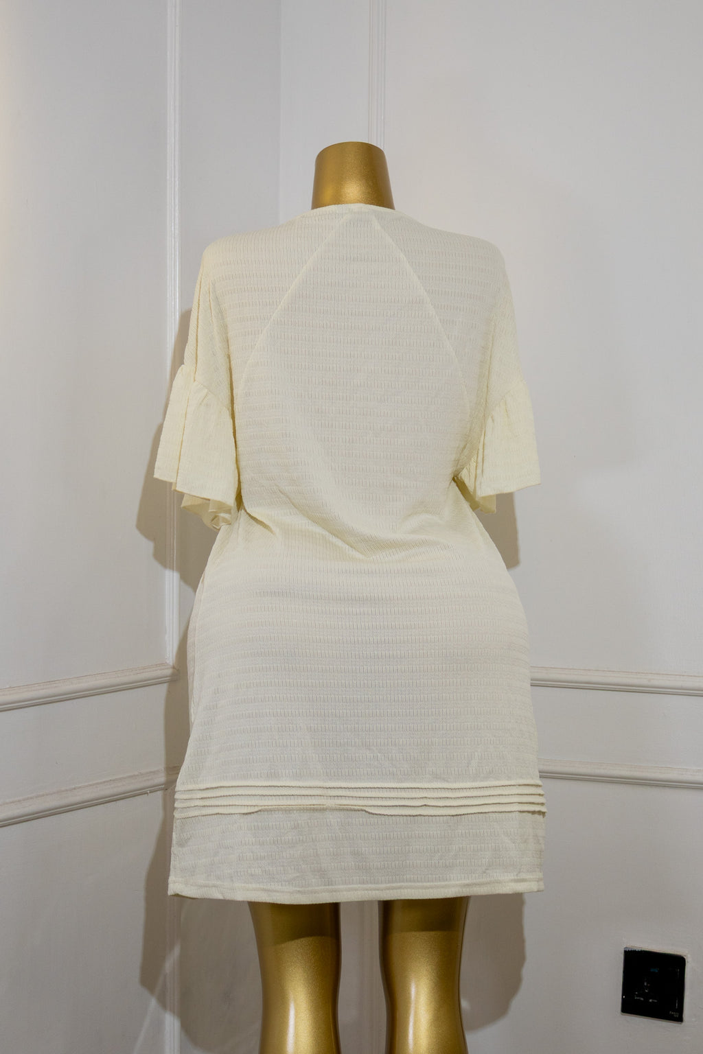 White Ruffled Tiered Babydoll Dress
