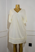 White Ruffled Tiered Babydoll Dress