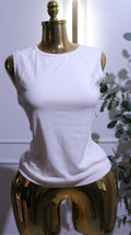 White Sleeveless Top
